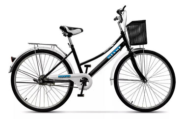Bicicleta paseo femenina Expert Bikes Miami R26 color negro/blanco con pie de apoyo - #𝑼𝑺𝒉𝒐𝒑
